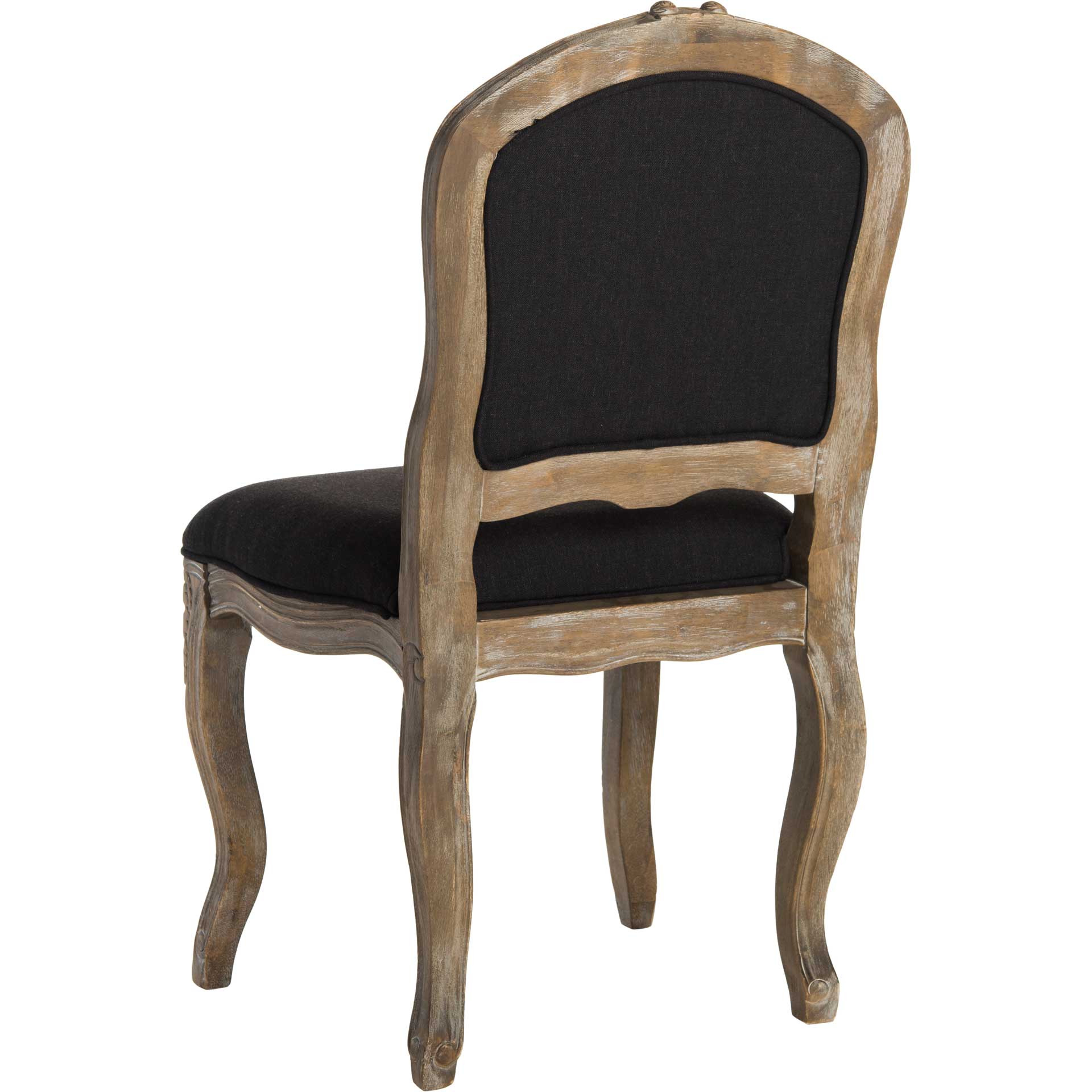 Eliezer Dining Chair Black/Rustic Oak (Set of 2)