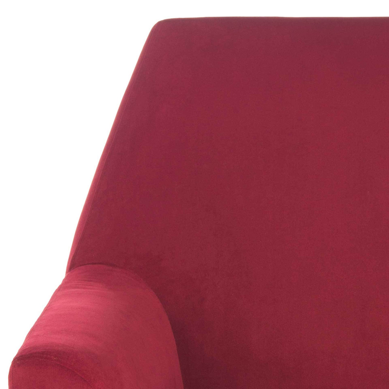 Nyla Velvet Accent Chair Maroon