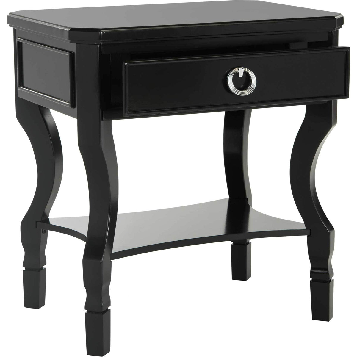 Albert One Drawer Nightstand Black