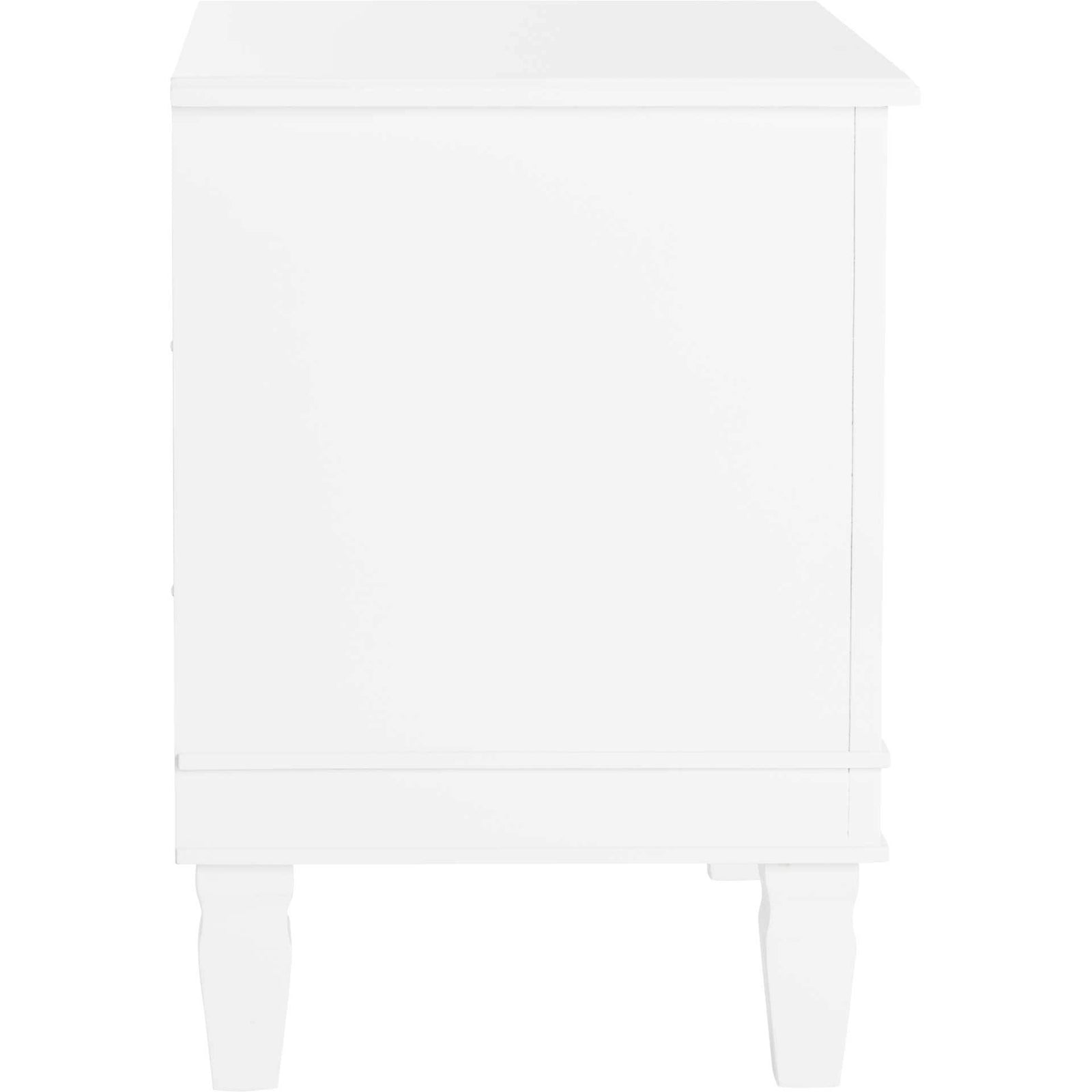 Kinsley Three Drawer Nightstand White