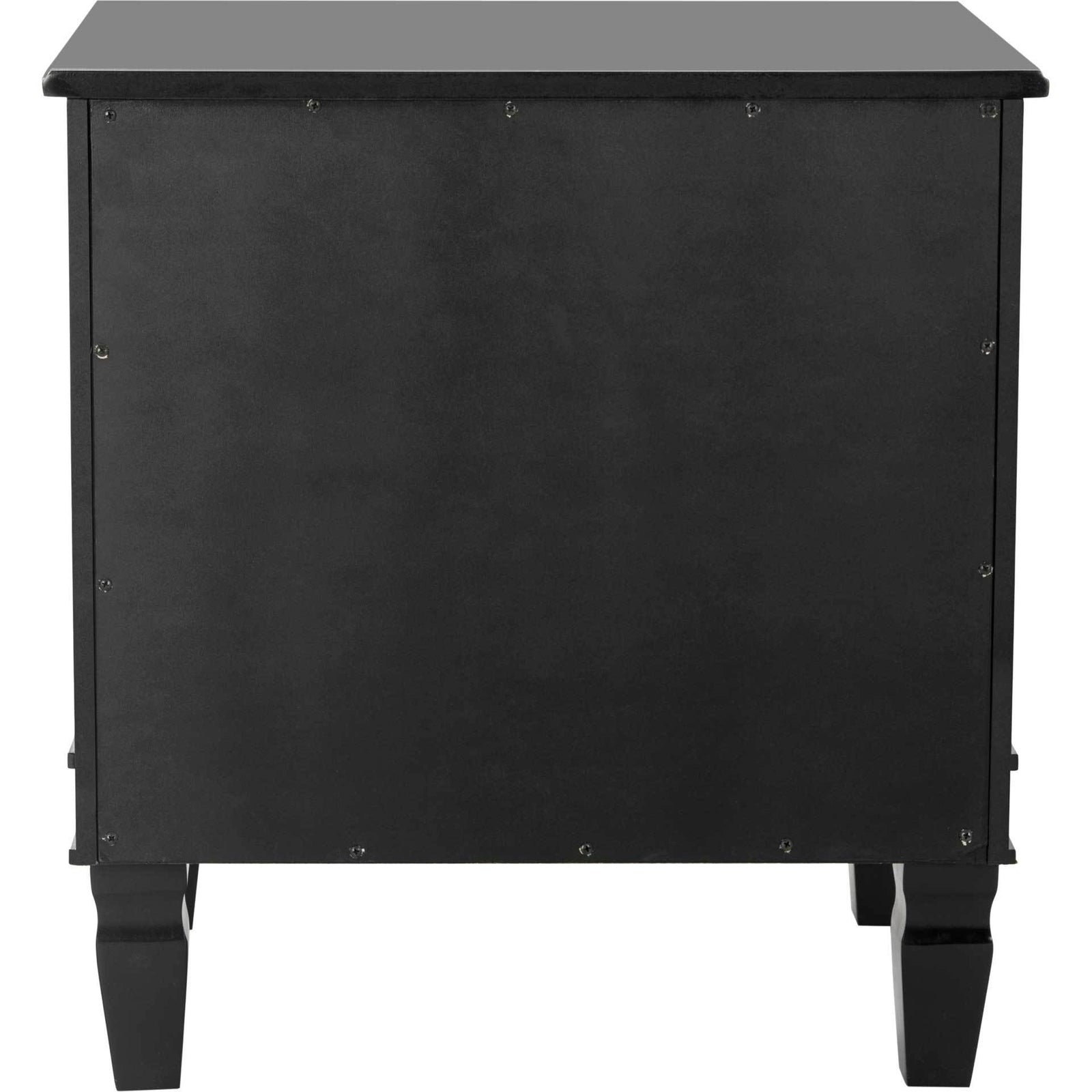 Kinsley Three Drawer Nightstand Black