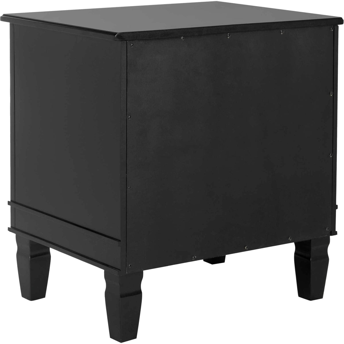 Kinsley Three Drawer Nightstand Black