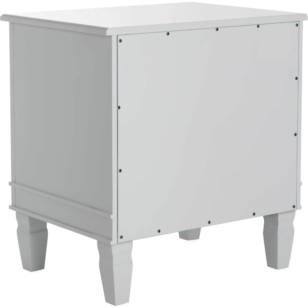 Gray finish continues across the side and rear beneath a wide, clean-lined top