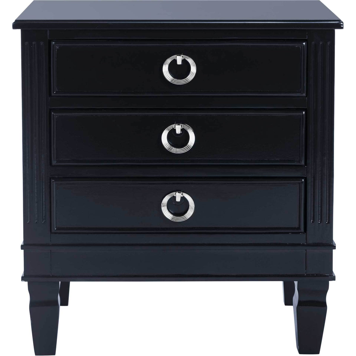 Kinsley Three Drawer Nightstand Navy