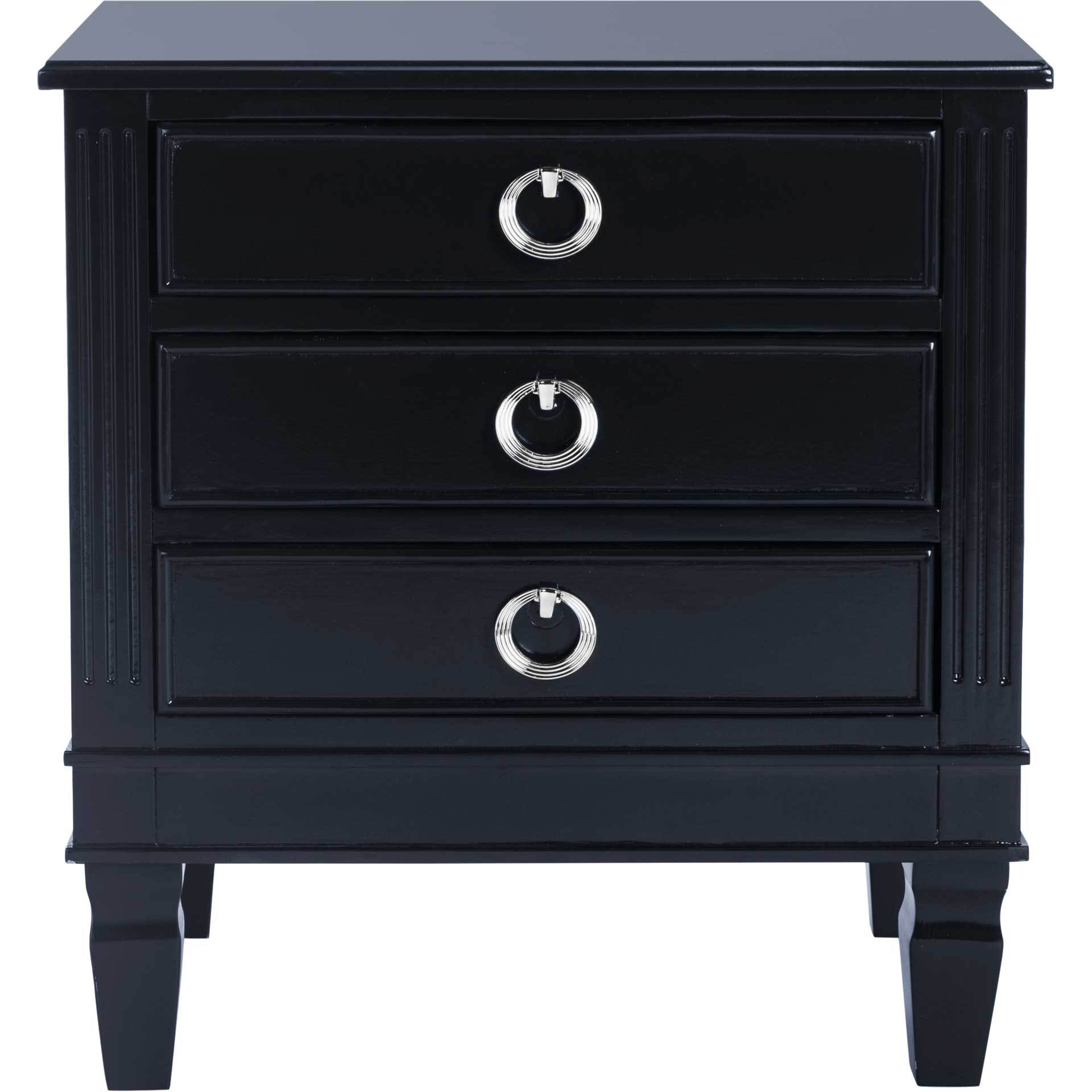 Kinsley Three Drawer Nightstand Navy