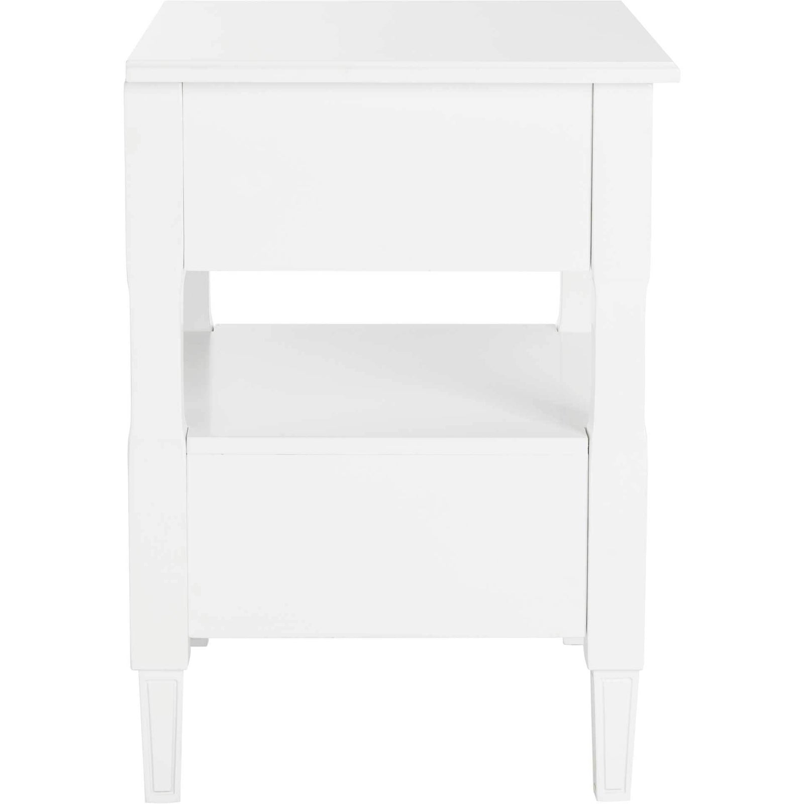 Jenna Two Drawer Nightstand White