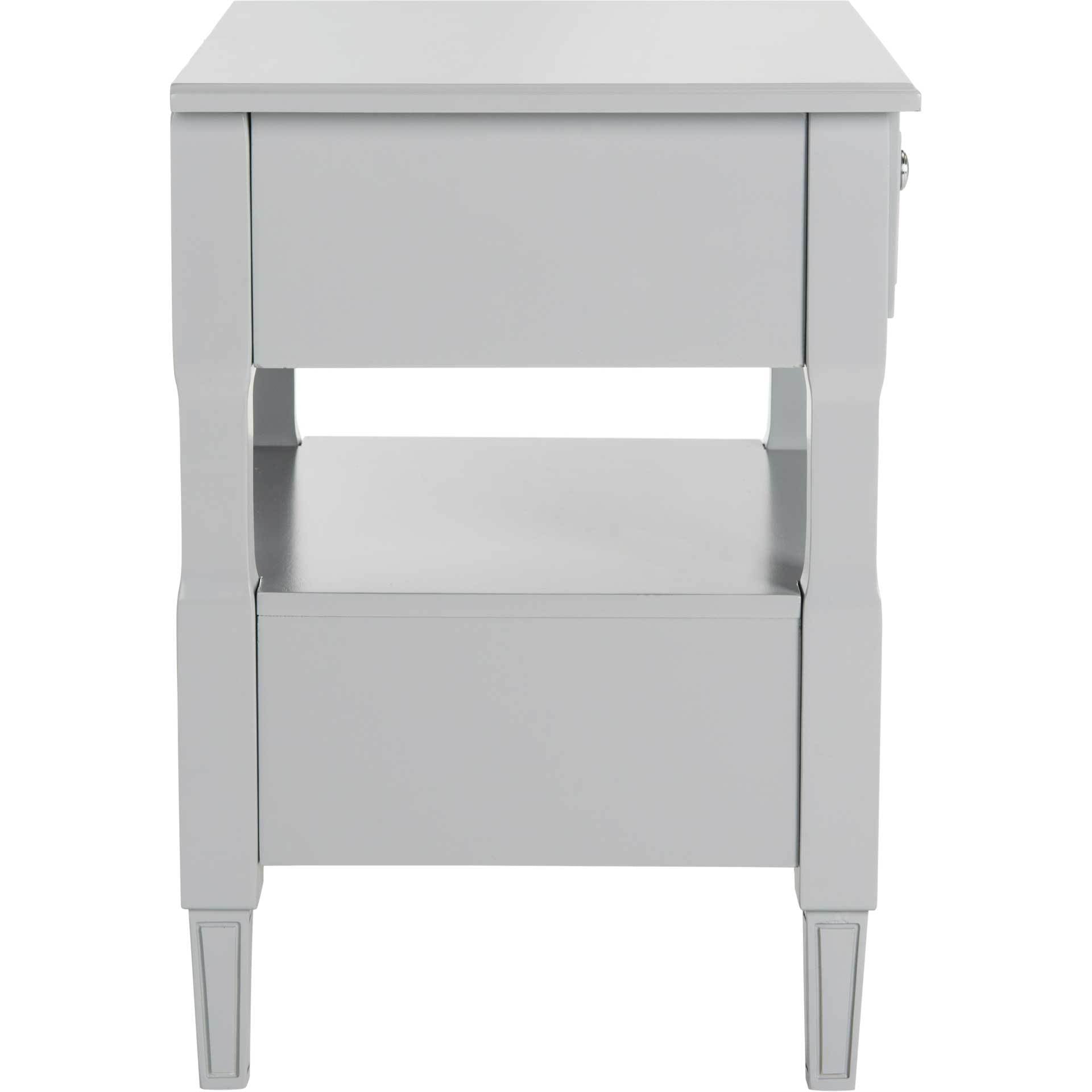 Jenna Two Drawer Nightstand Gray