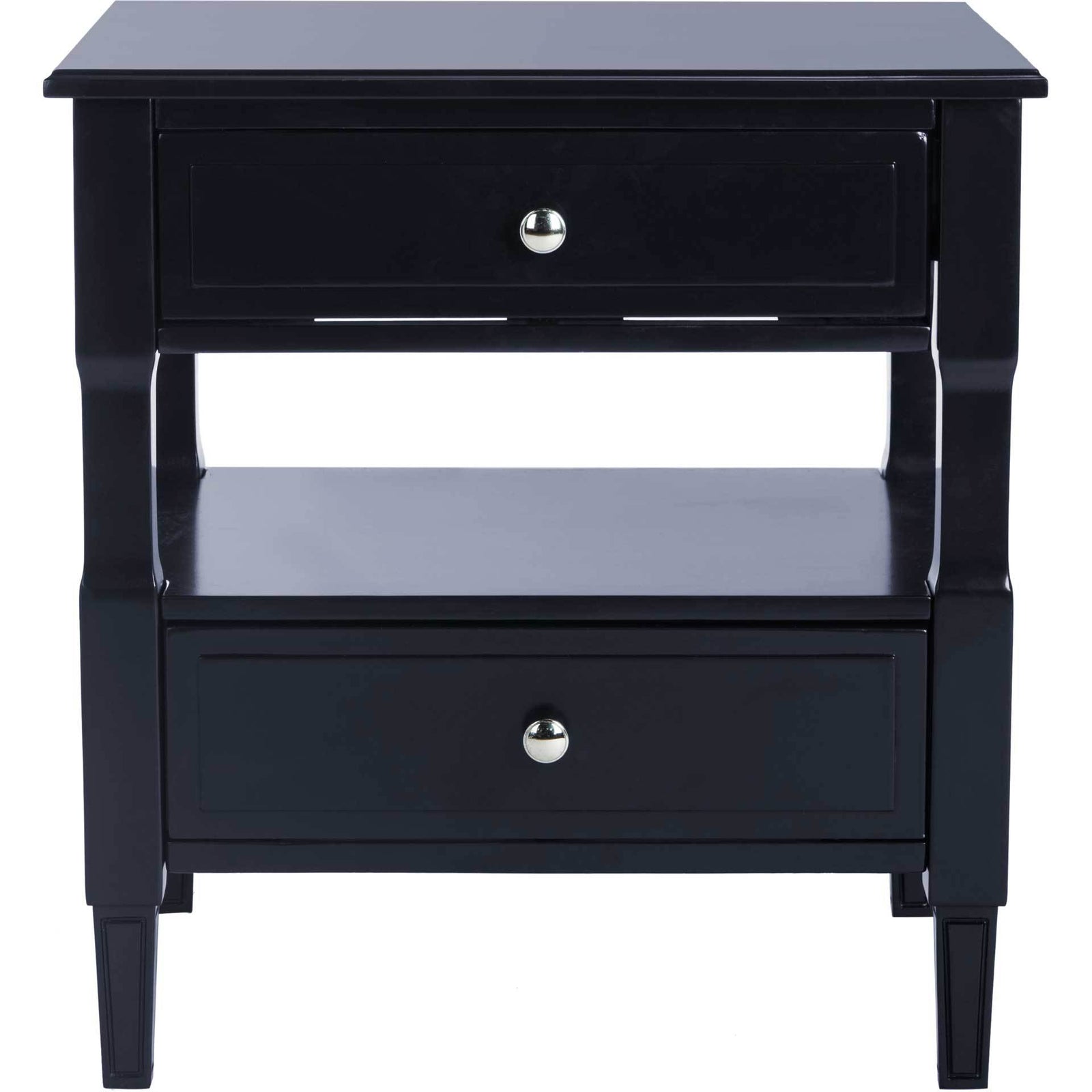 Jenna Two Drawer Nightstand Navy