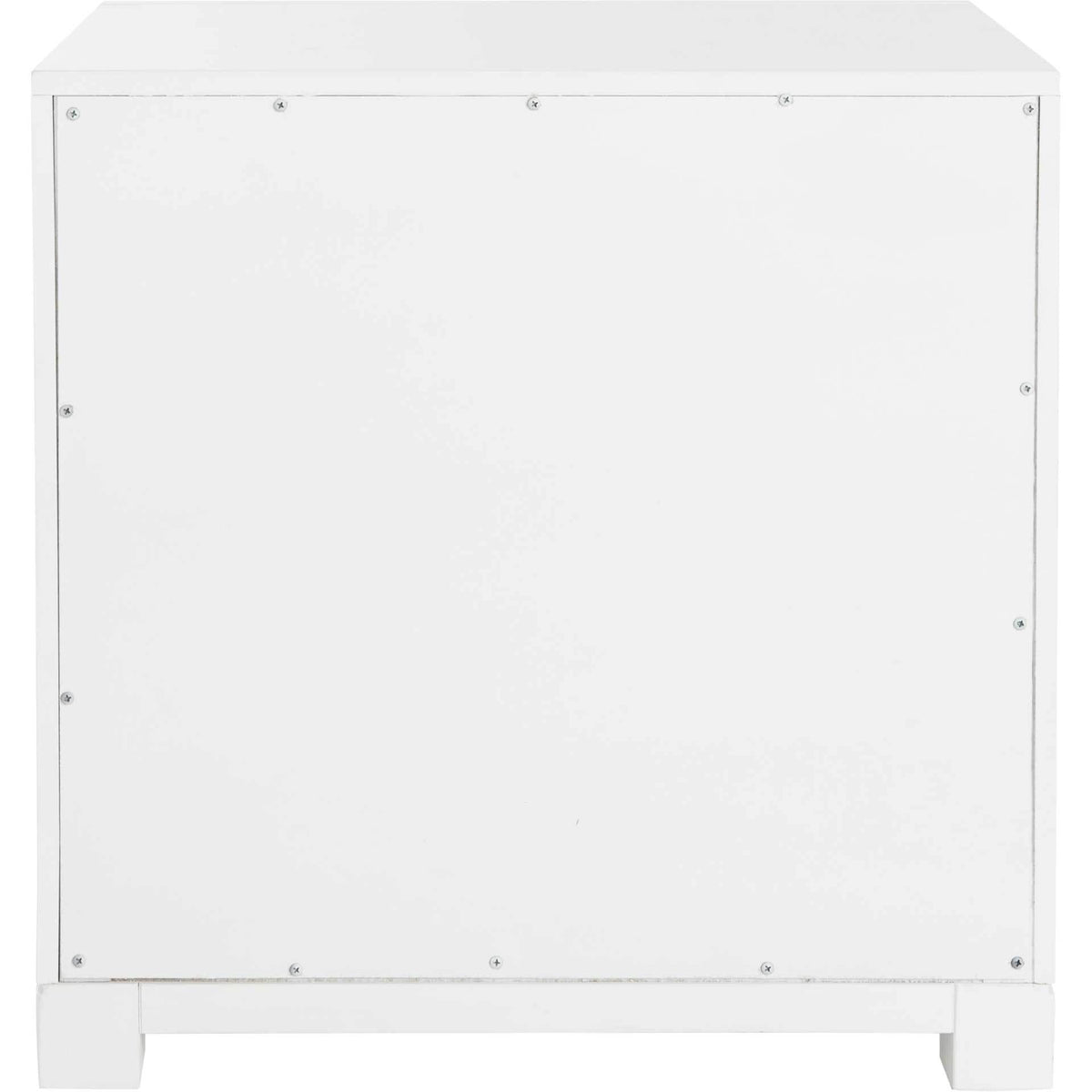 Randy 3 Drawer Greek Key Nightstand White