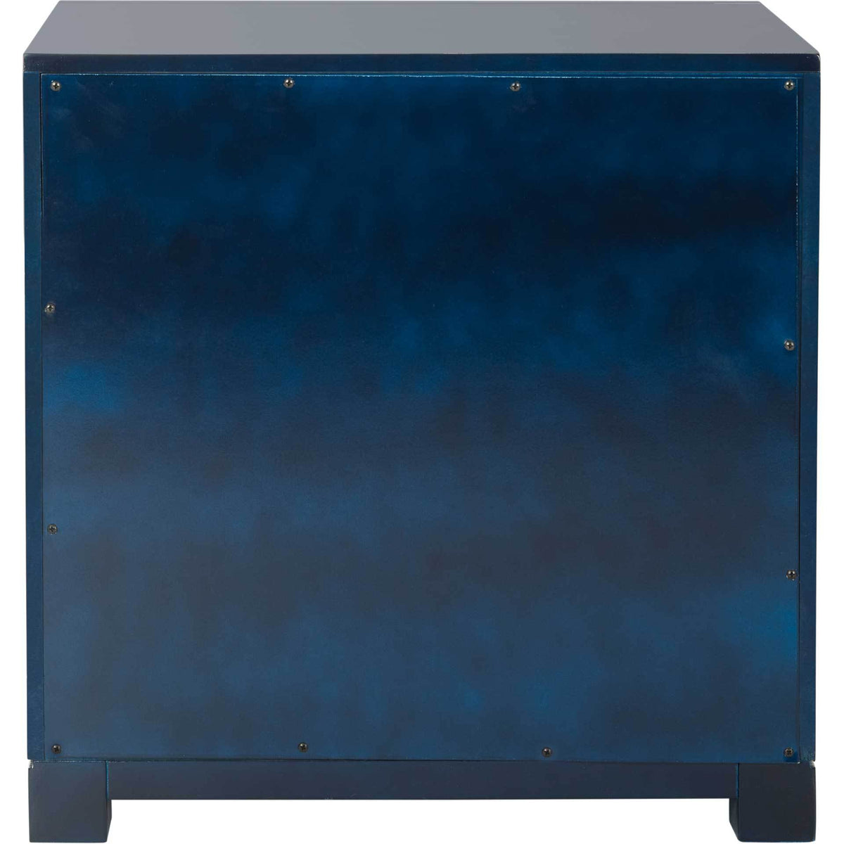 Randy 3 Drawer Greek Key Nightstand Navy