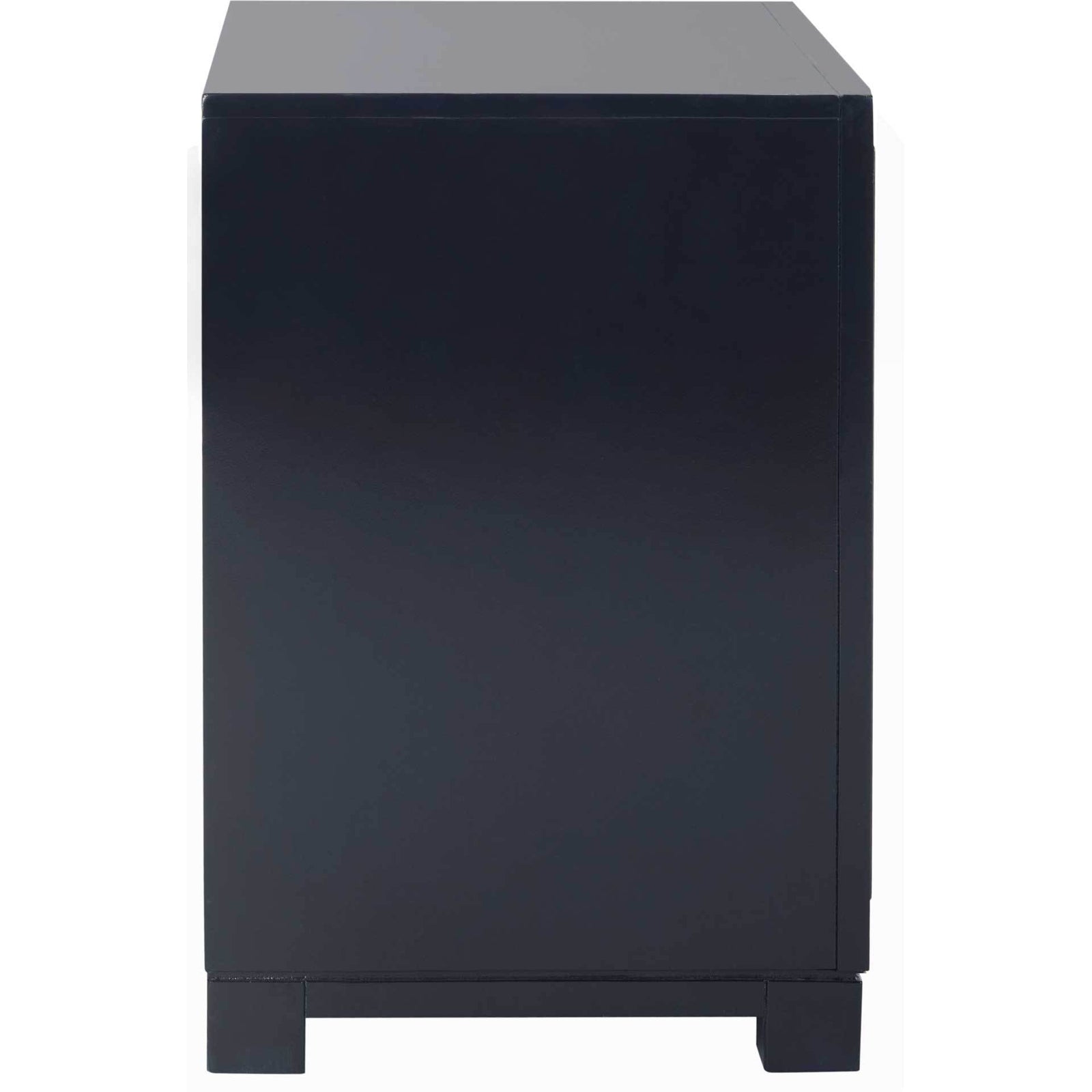 Randy 3 Drawer Greek Key Nightstand Navy