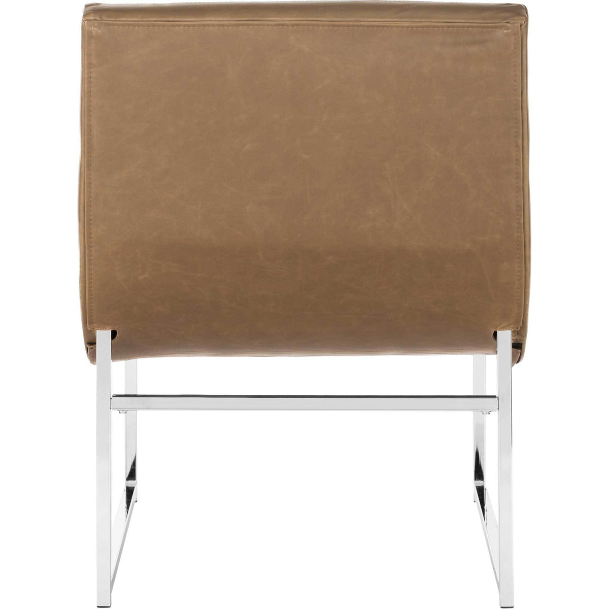 Hana Leather Tufted Accent Chair Antique Taupe