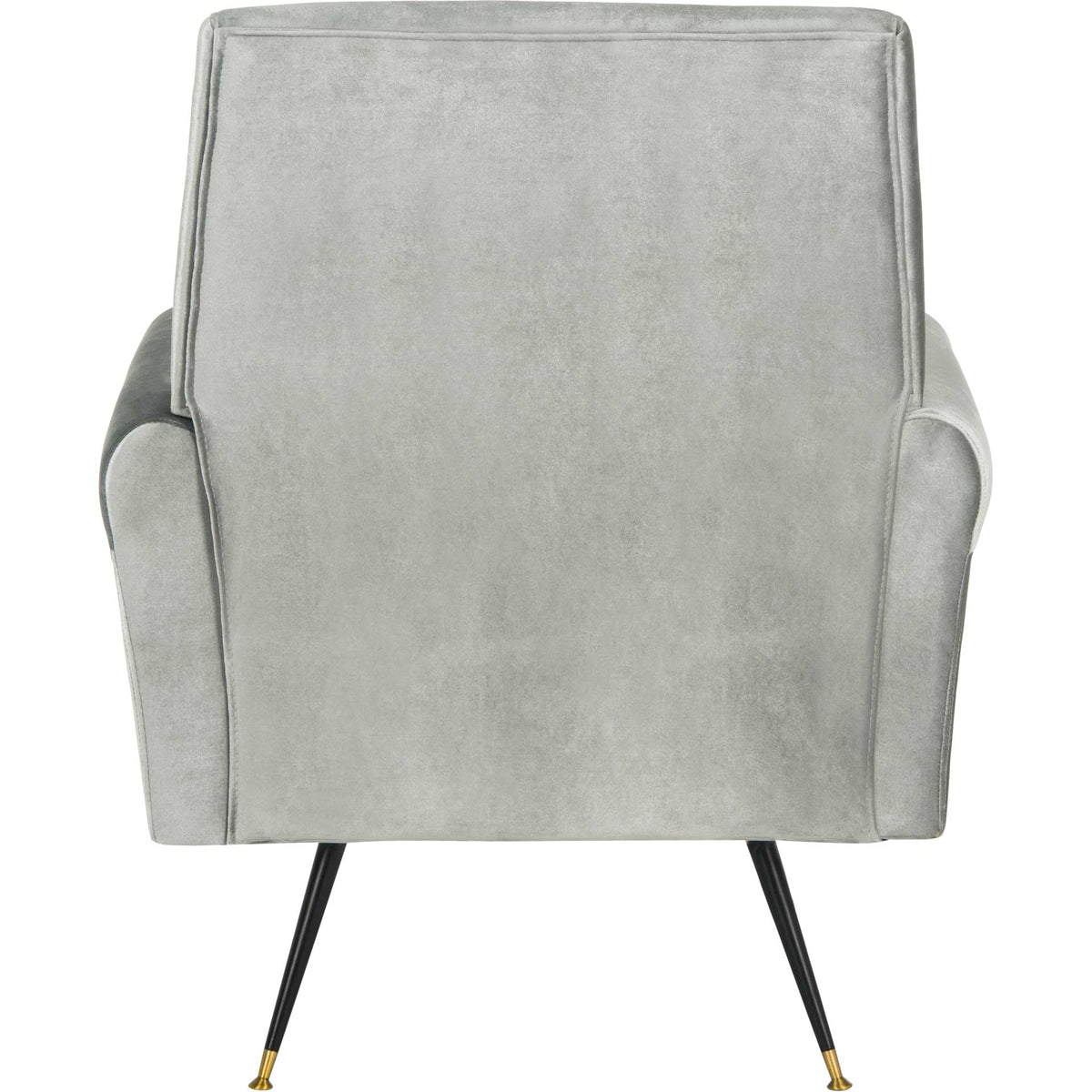Milton Velvet Accent Chair Light Gray