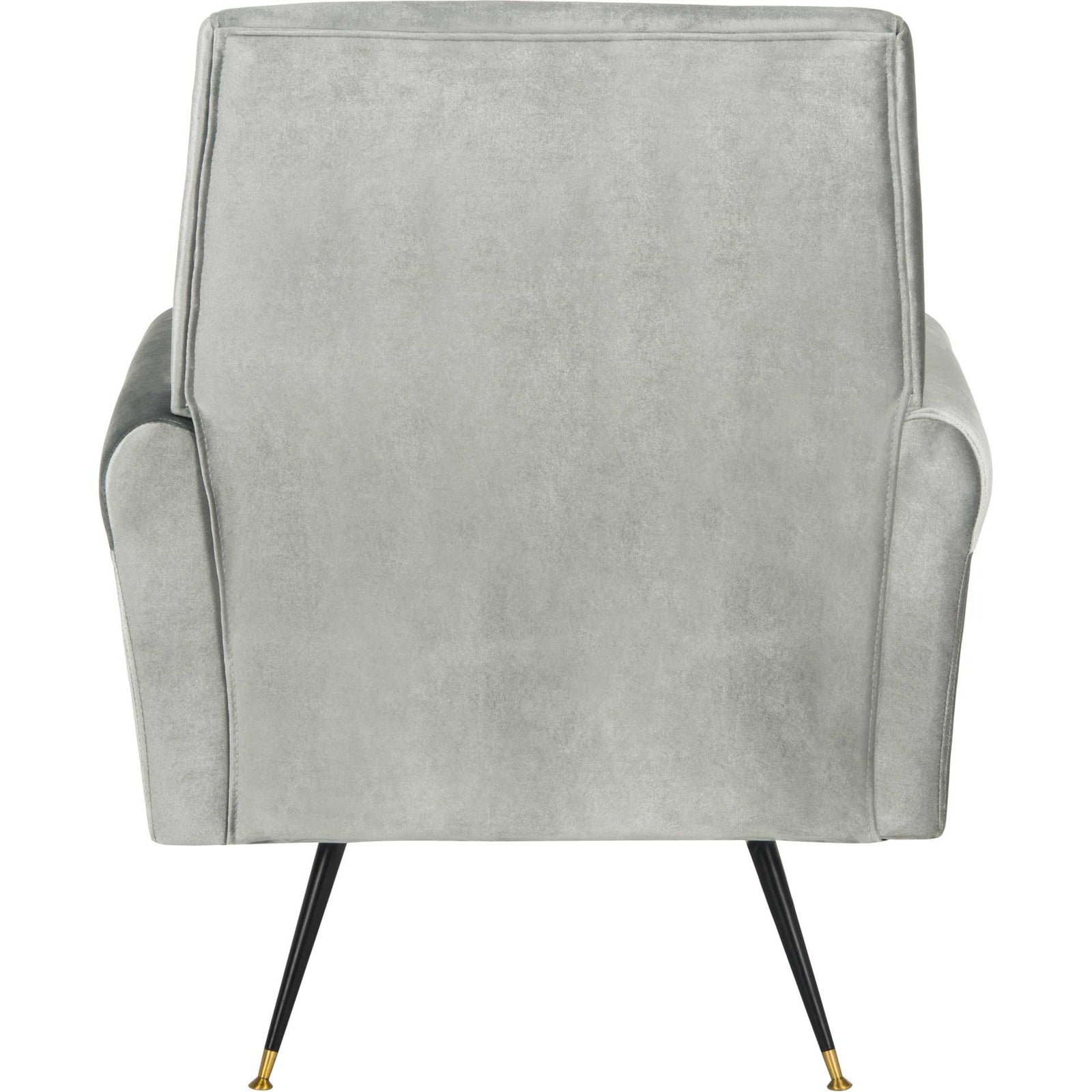 Milton Velvet Accent Chair Light Gray