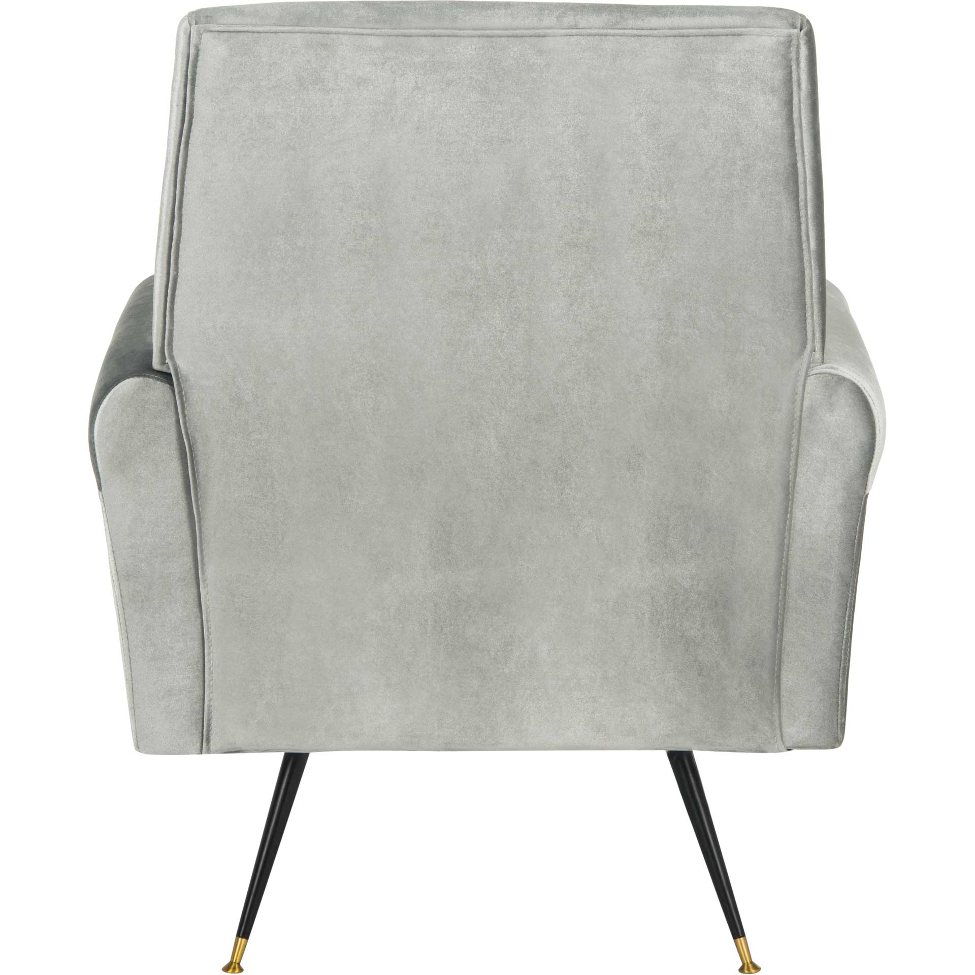Milton Velvet Accent Chair Light Gray
