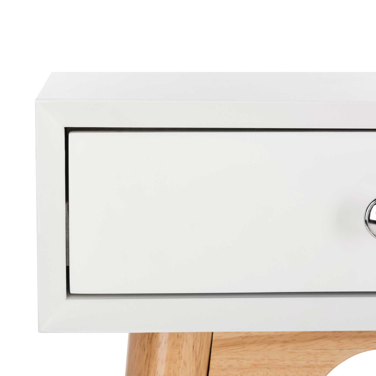 Isaiah Modern Desk White/Natural