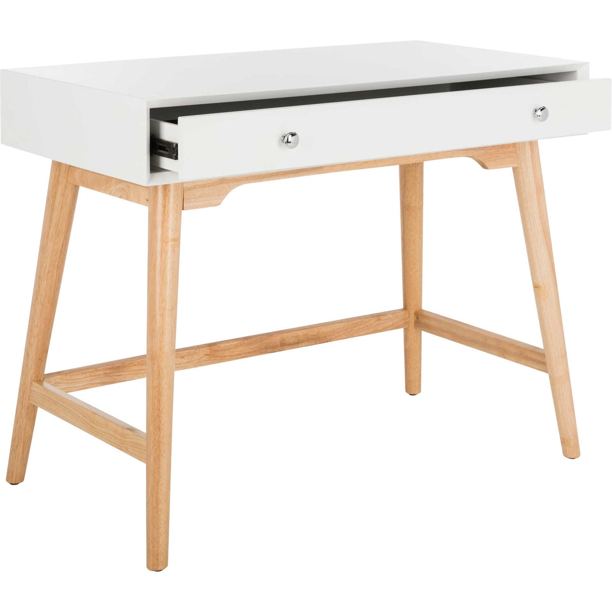 Isaiah Modern Desk White/Natural