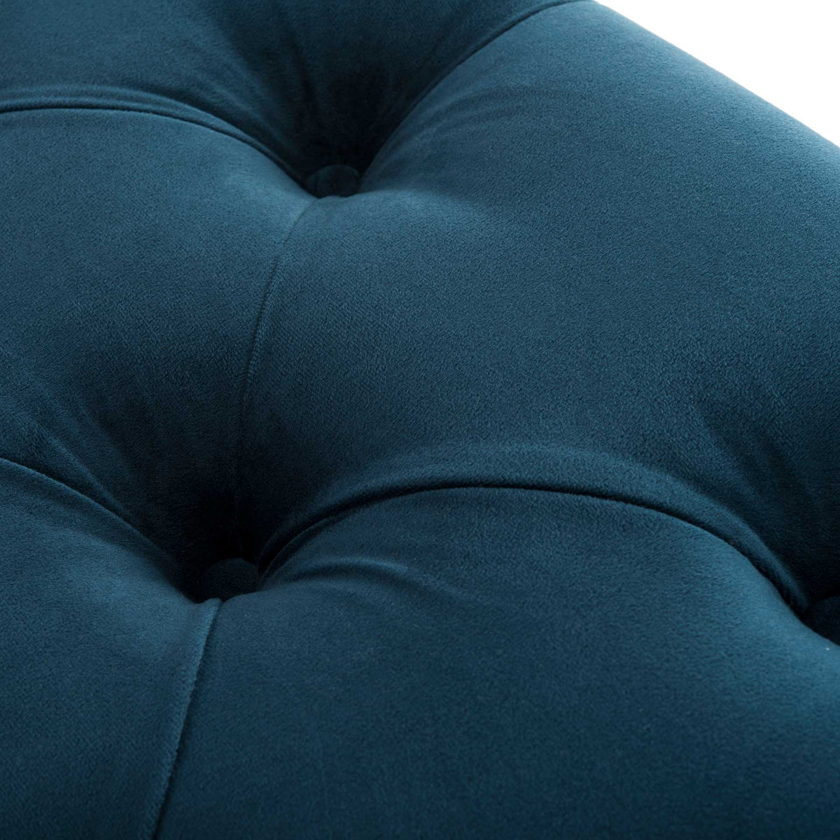 Roy Contemporary Tufted Bench Navy/White