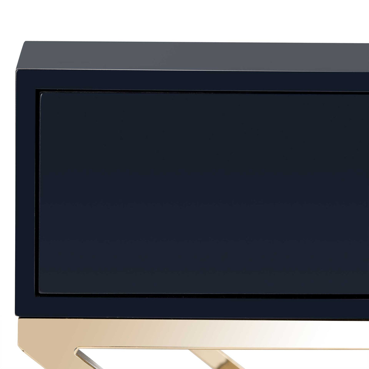 Zariah Modern Cross Leg End Table Navy