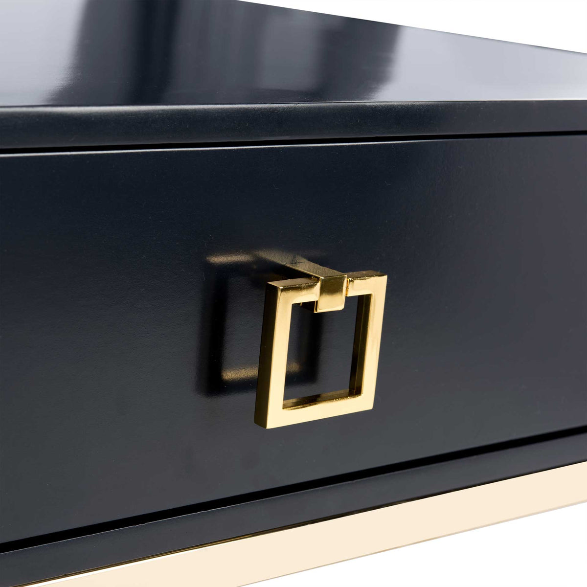 Zariah Modern Cross Leg End Table Navy