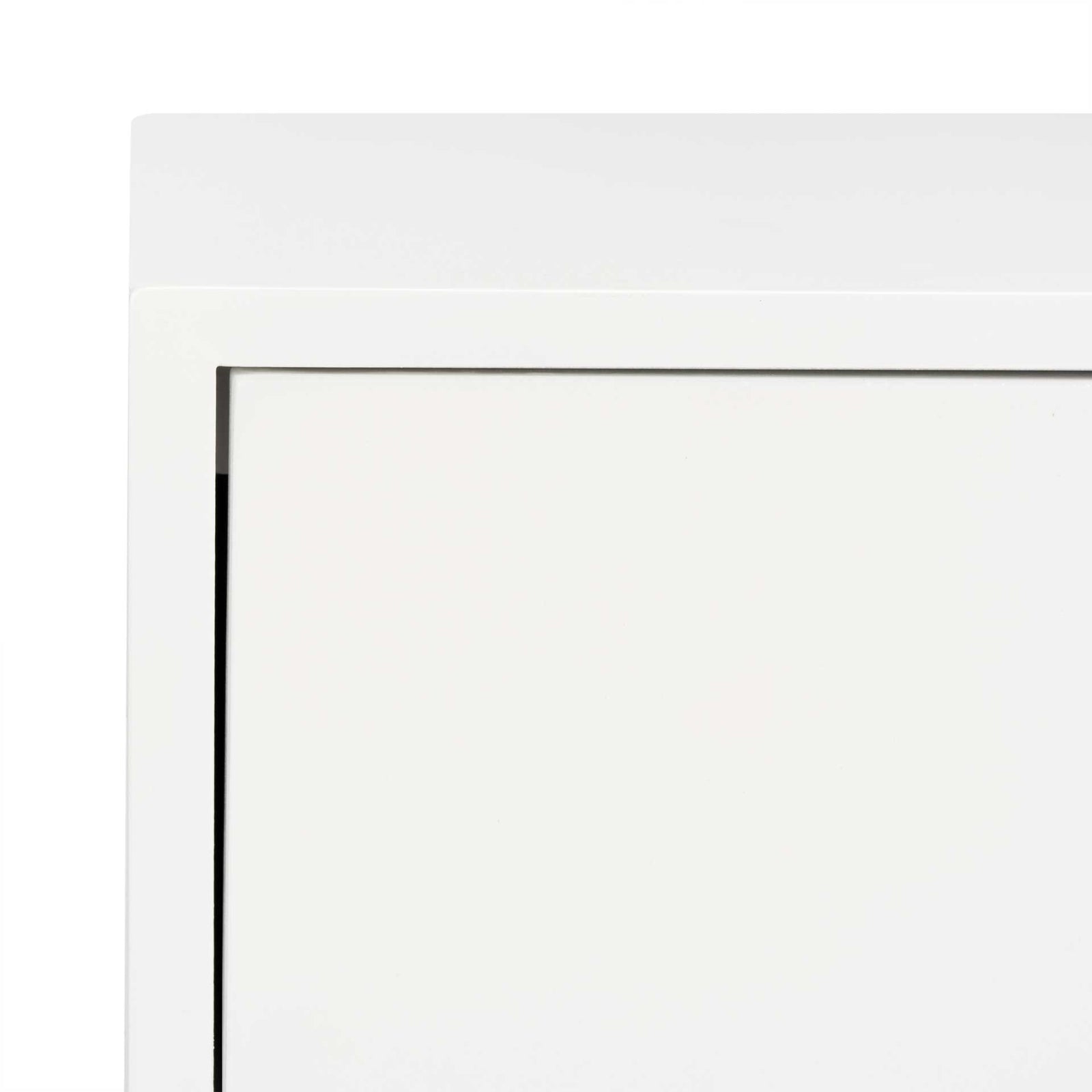 Zariah Modern Cross Leg End Table White