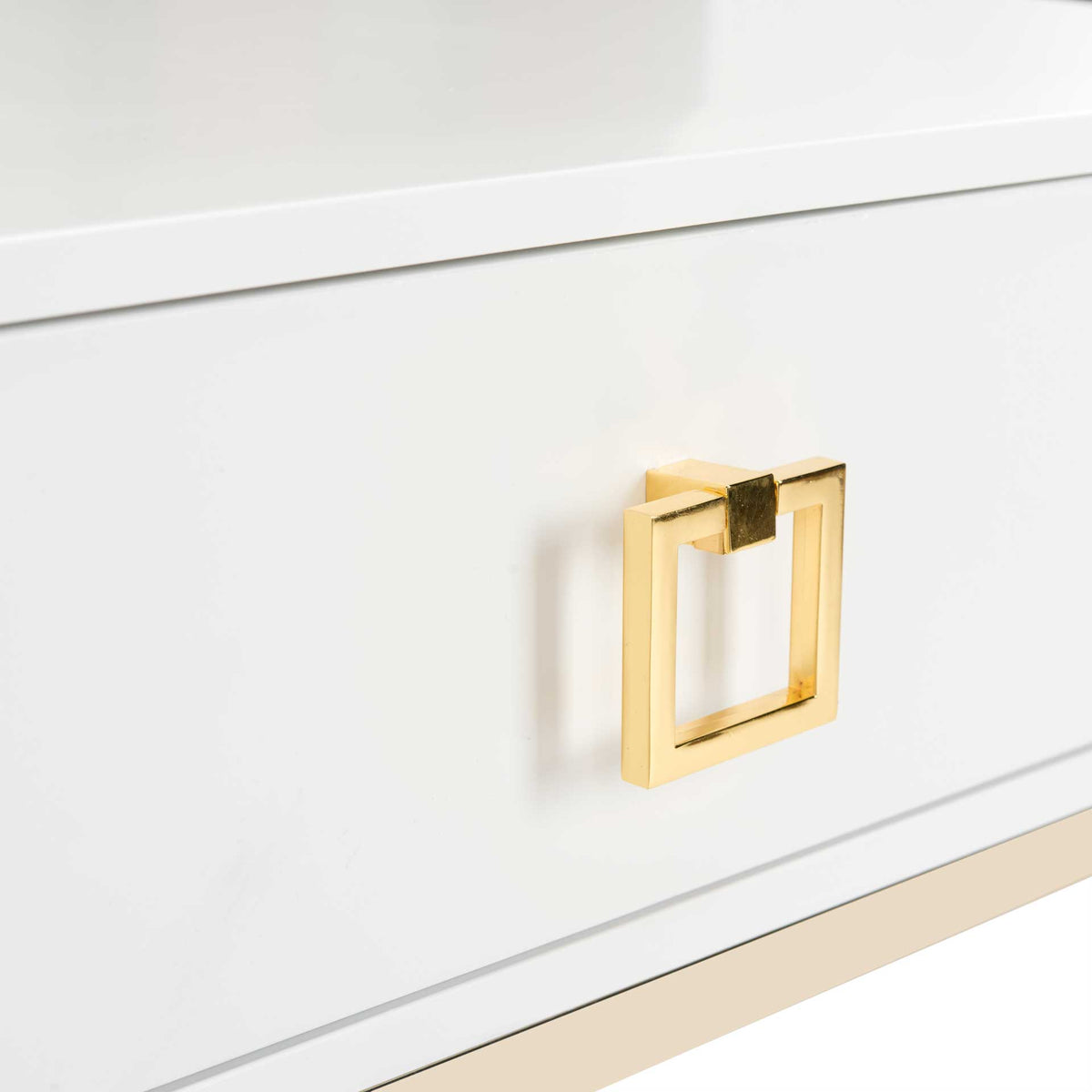 Zariah Modern Cross Leg End Table White