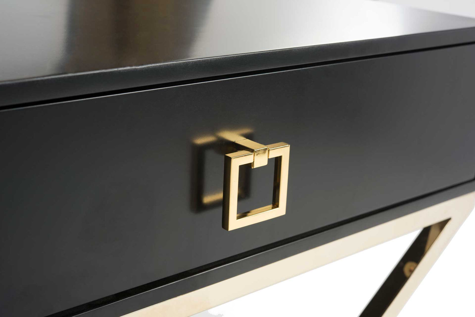 Zariah Modern Cross Leg End Table Black