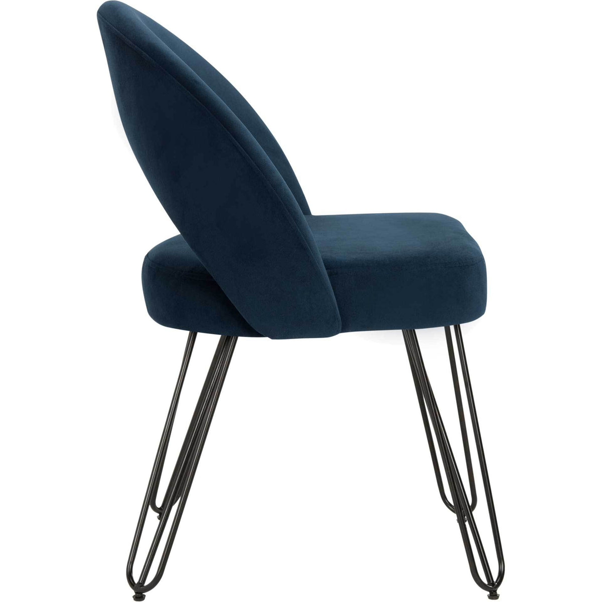 Jolene Velvet Side Chair Navy (Set of 2)