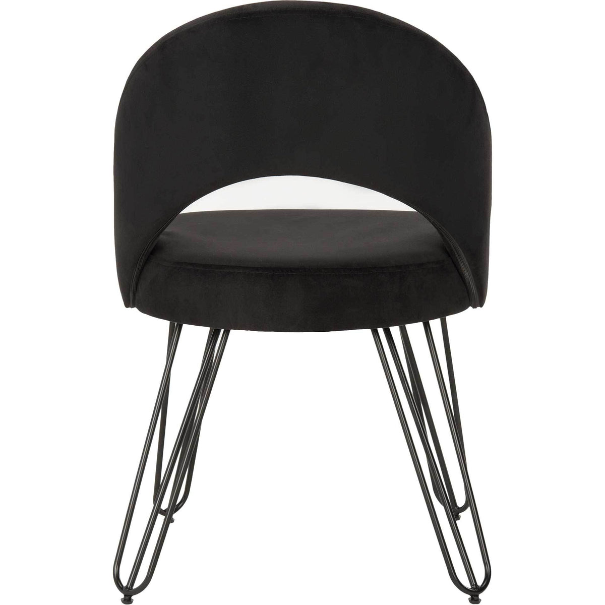 Jolene Velvet Side Chair Black (Set of 2)