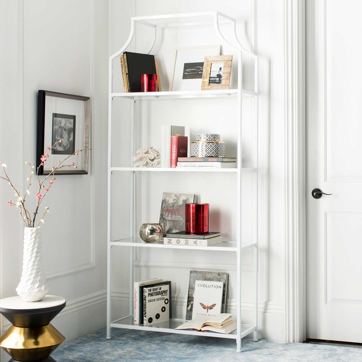 Sloane 4 Tier Etagere White
