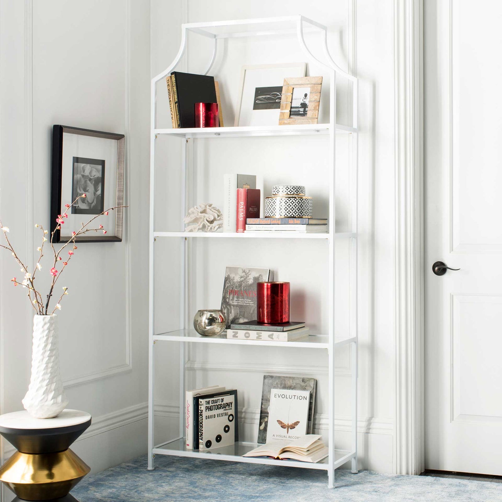 Sloane 4 Tier Etagere White