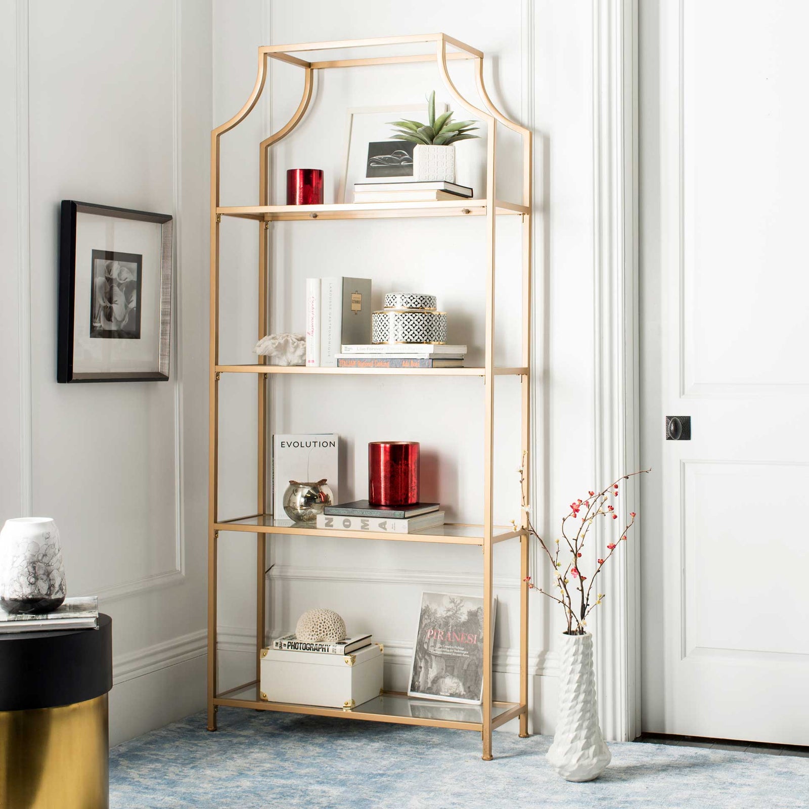 Sloane 4 Tier Etagere Gold