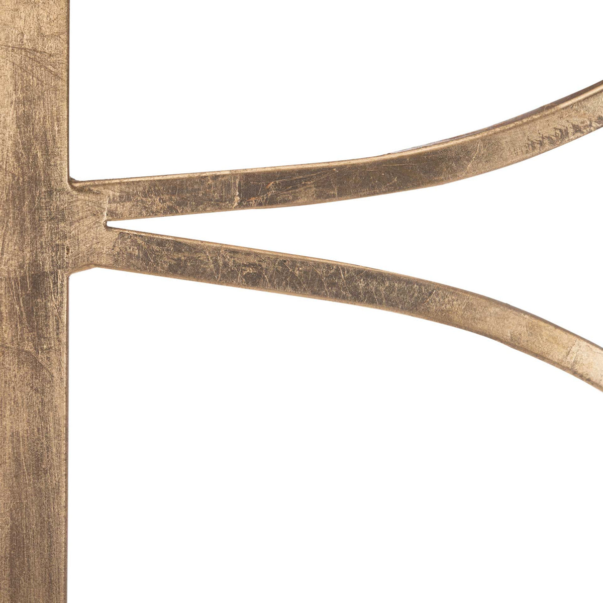 Sparkle Marble Base Etagere Gold/White/Clear