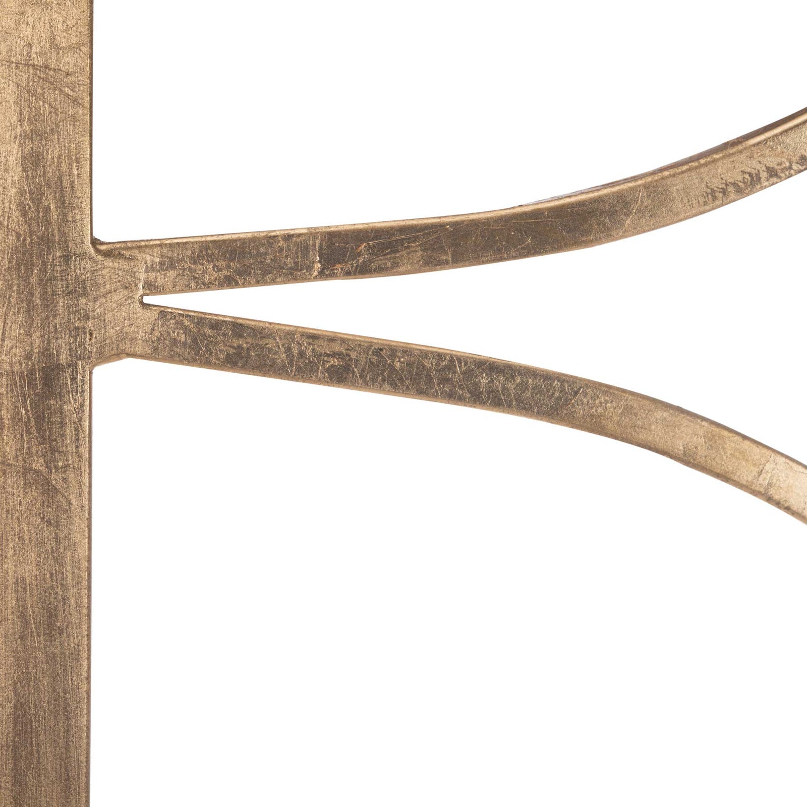 Sparkle Marble Base Etagere Gold/White/Clear