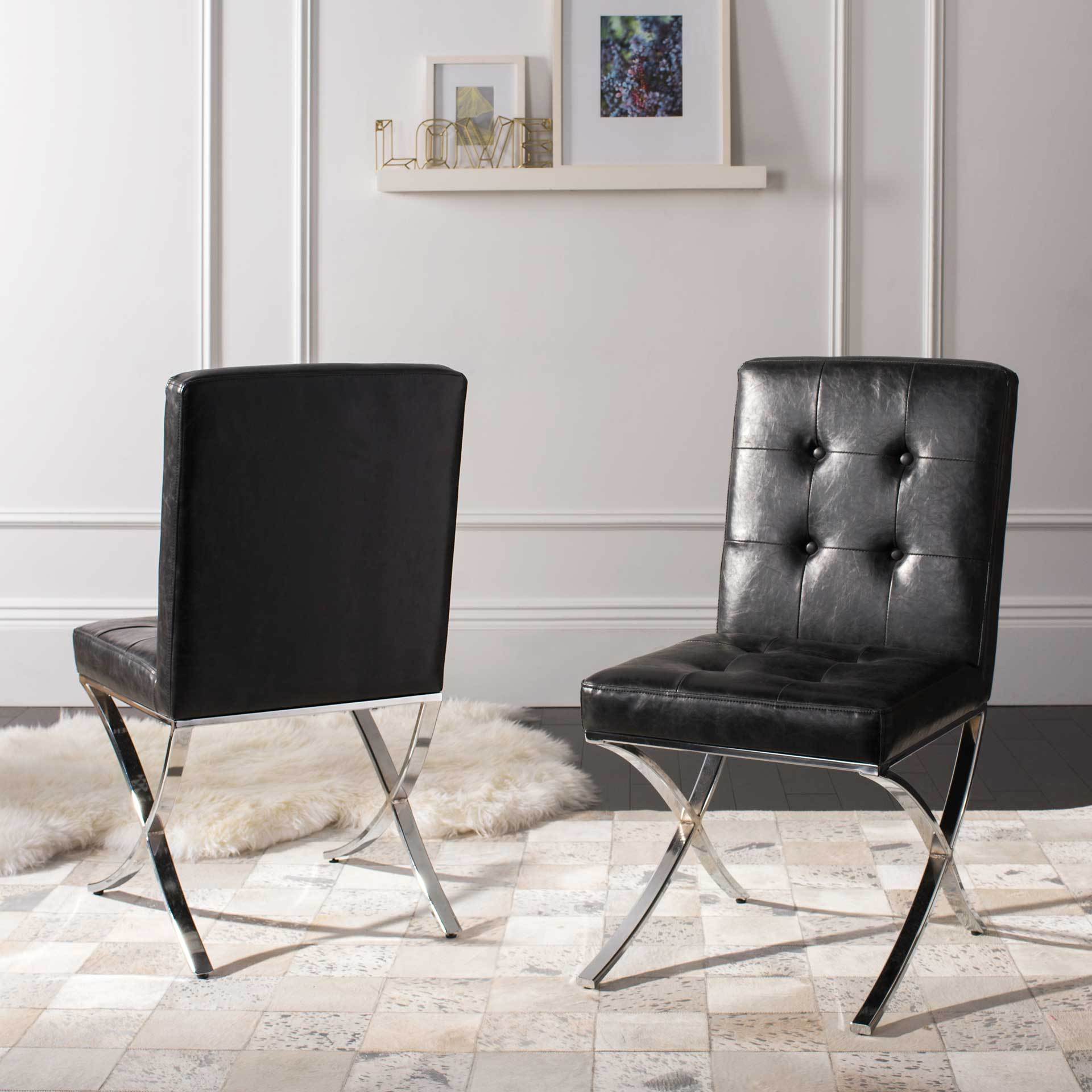 Wade Tufted Side Chair Black