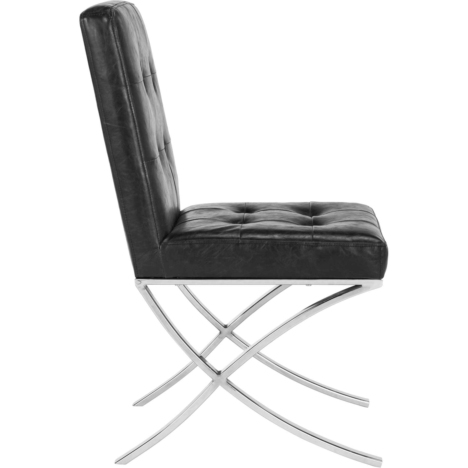 Wade Tufted Side Chair Black