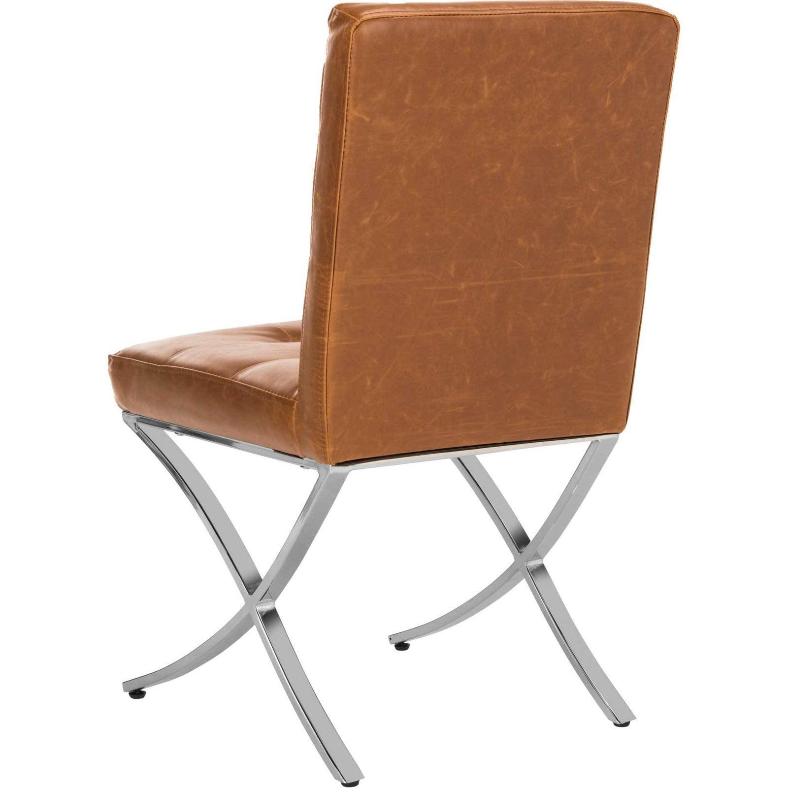 Wade Tufted Side Chair Light Brown