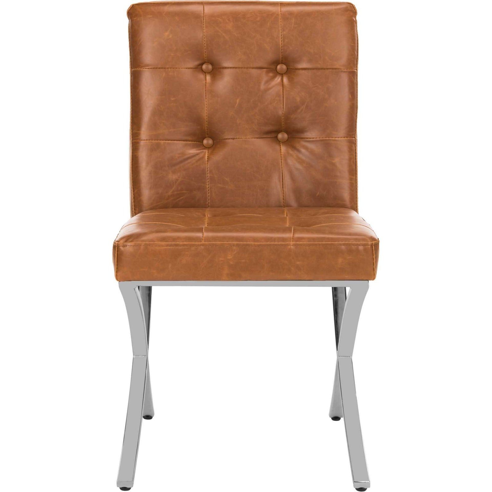 Wade Tufted Side Chair Light Brown