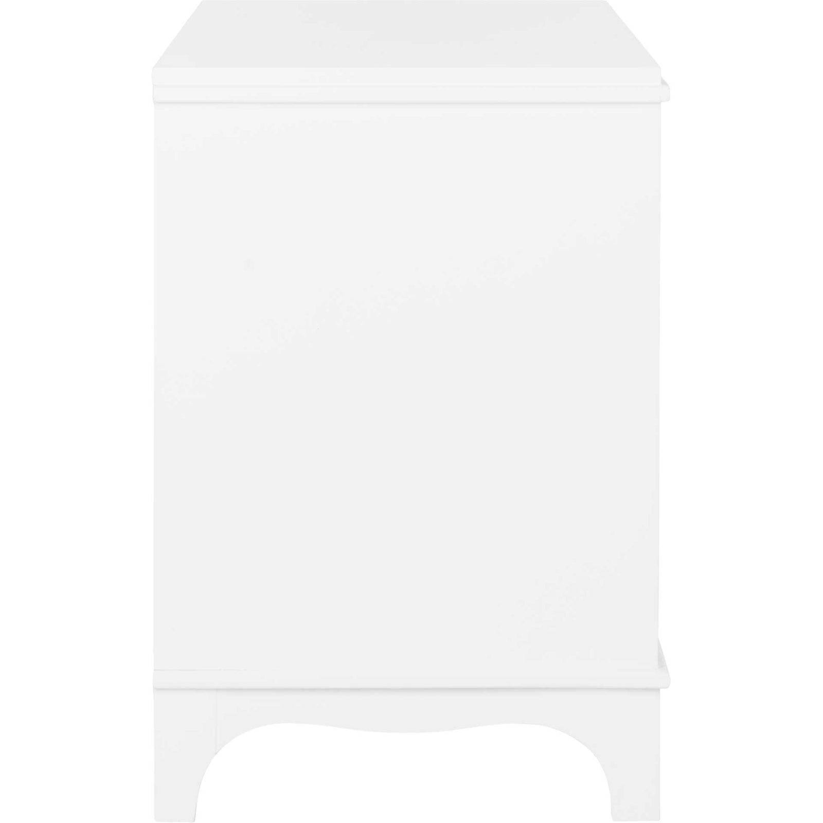 Hamden 3 Drawer Contemporary Nightstand White
