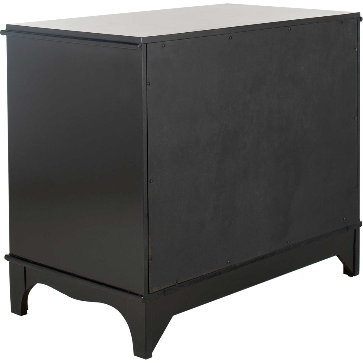 Hamden 3 Drawer Contemporary Nightstand Black