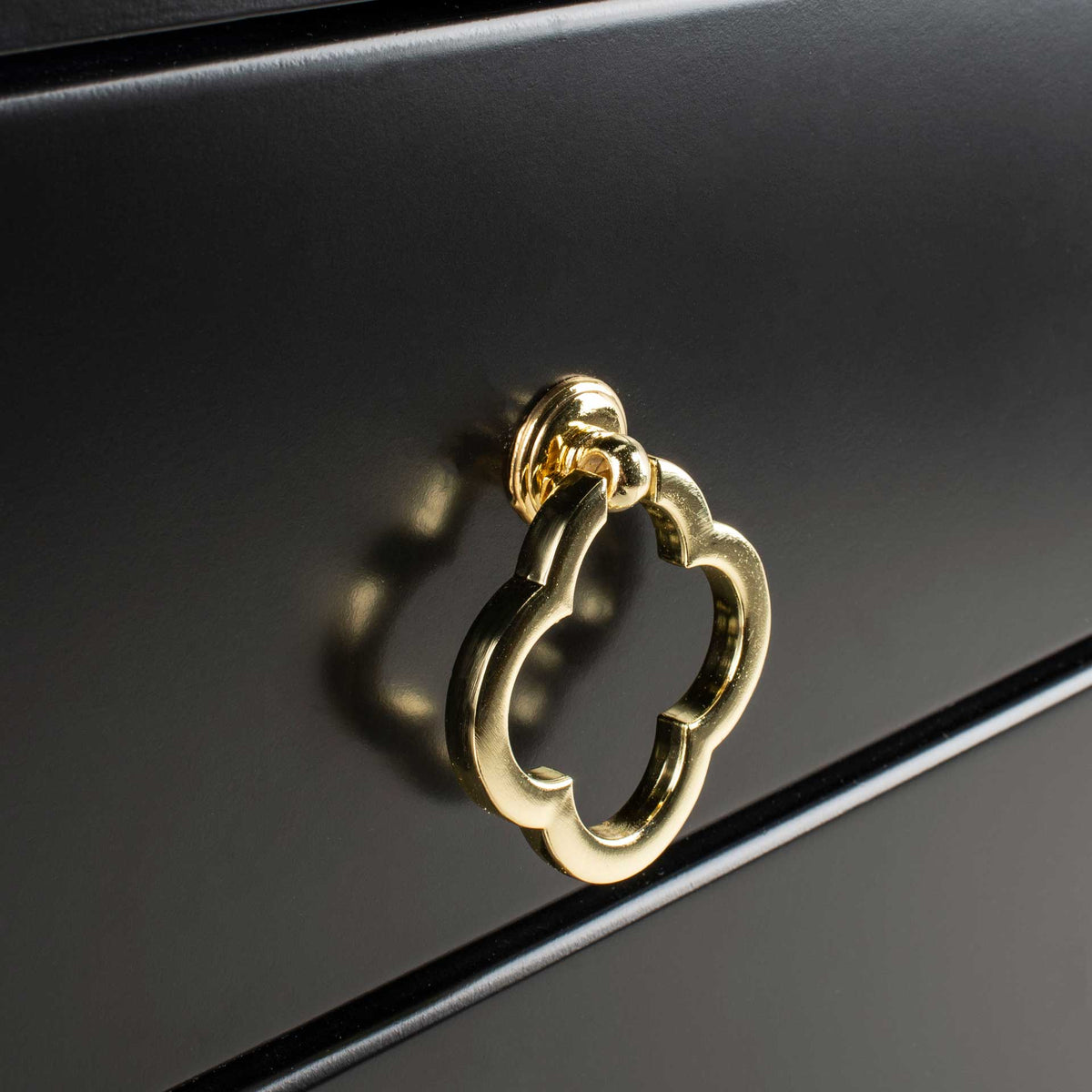 Hamden 3 Drawer Contemporary Nightstand Black