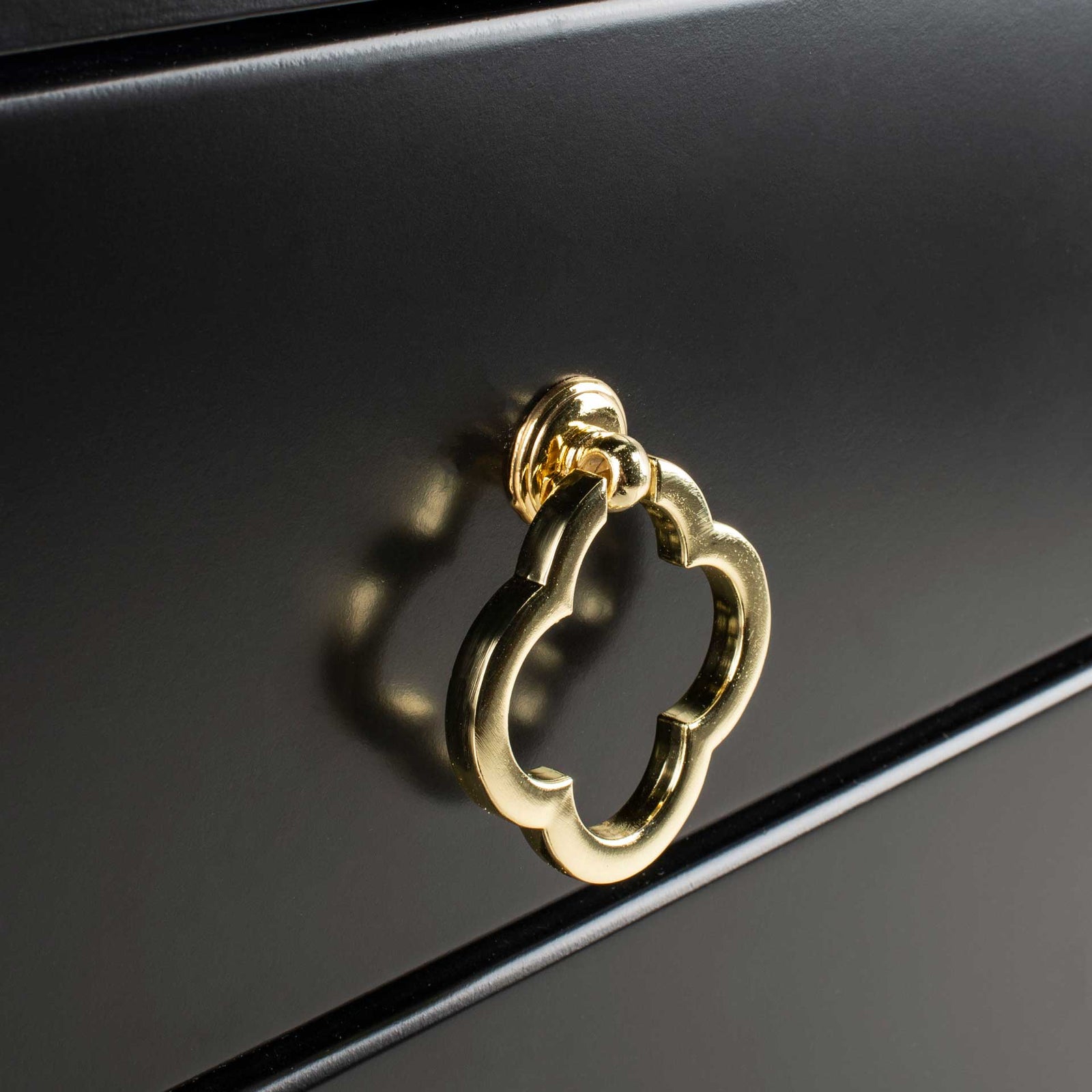 Hamden 3 Drawer Contemporary Nightstand Black