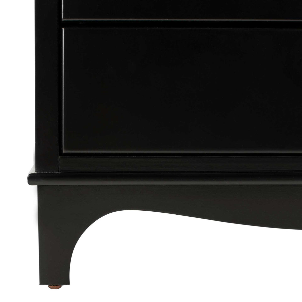 Hamden 3 Drawer Contemporary Nightstand Black