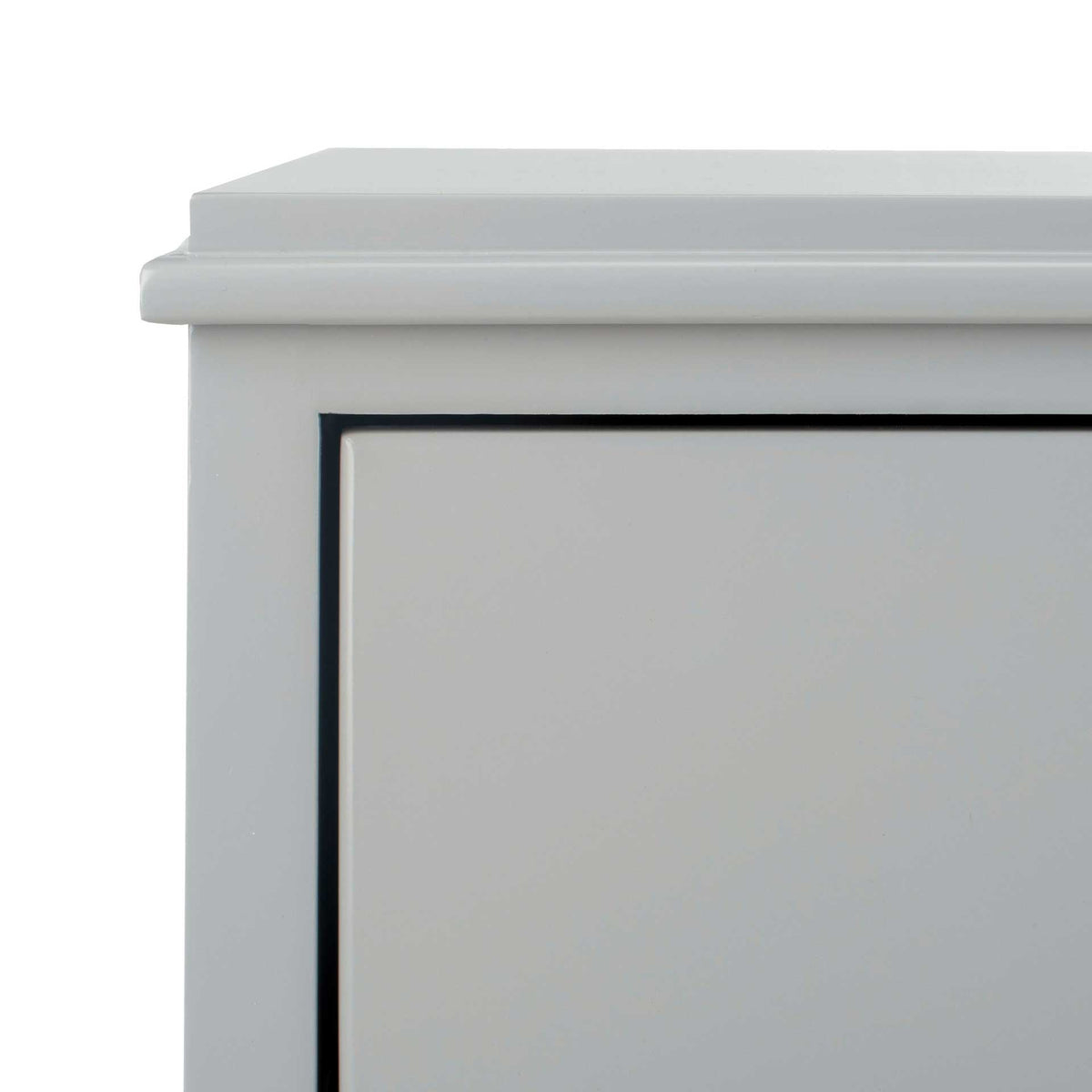 Hamden 3 Drawer Contemporary Nightstand Gray