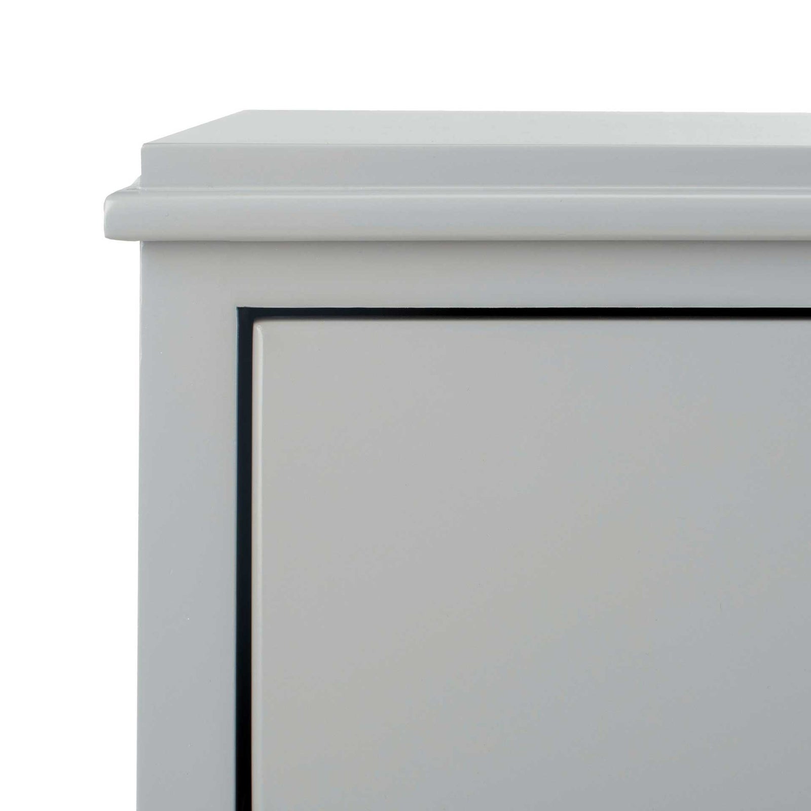 Hamden 3 Drawer Contemporary Nightstand Gray