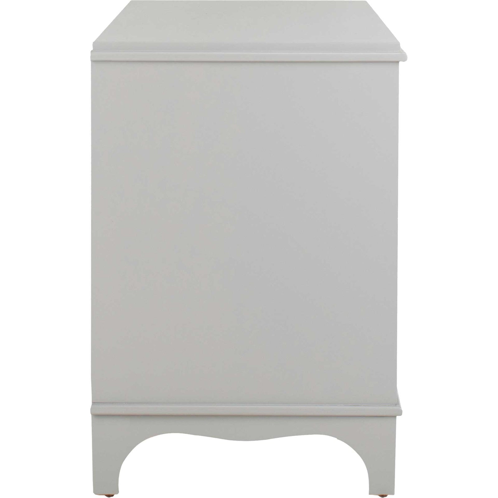 Hamden 3 Drawer Contemporary Nightstand Gray