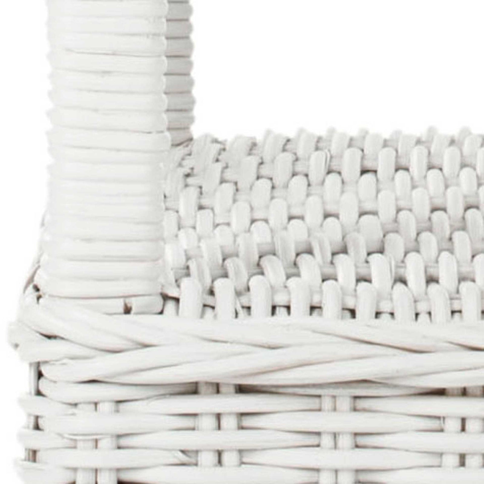 Bowie Rattan Side Table White