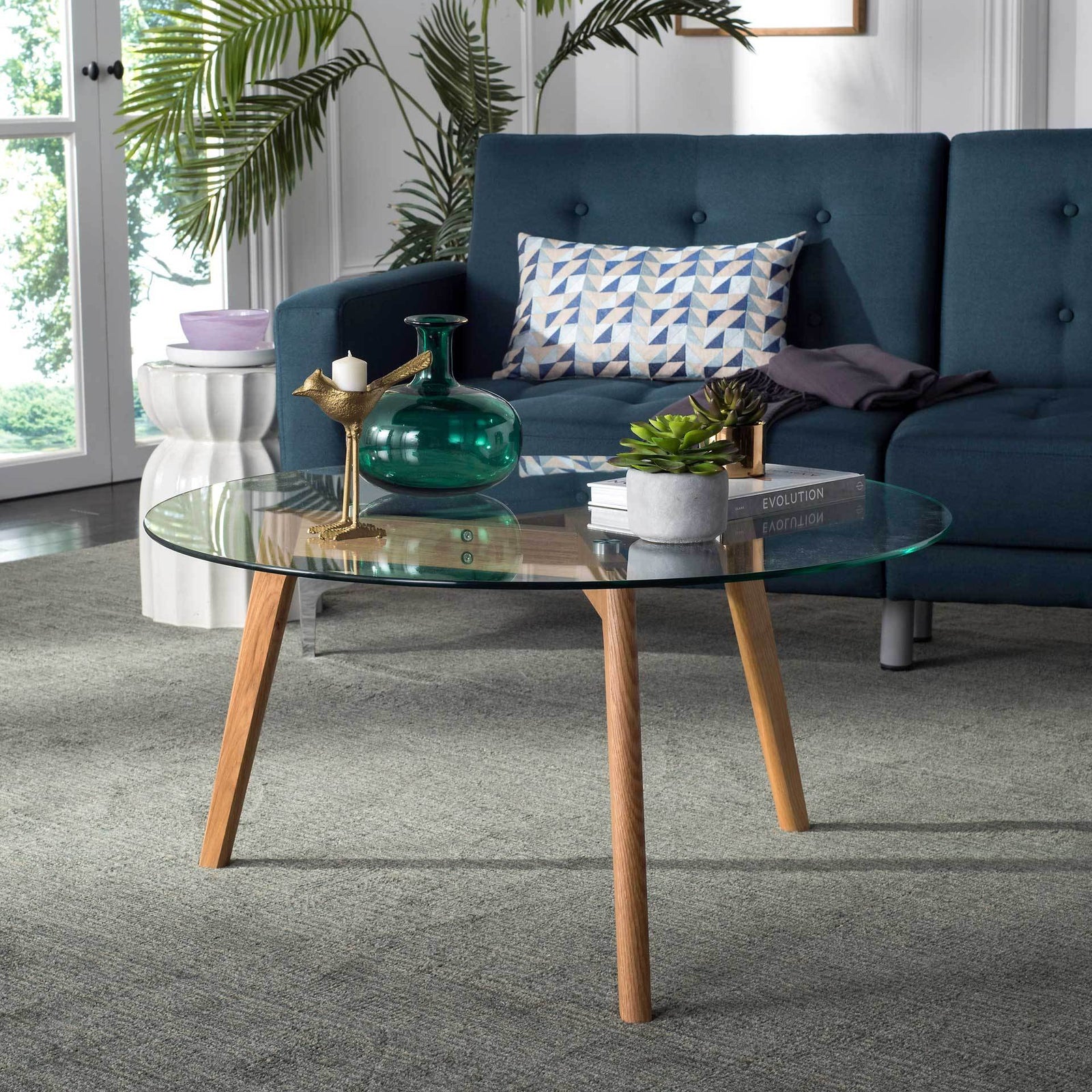 Martin Round Glass Coffee Table