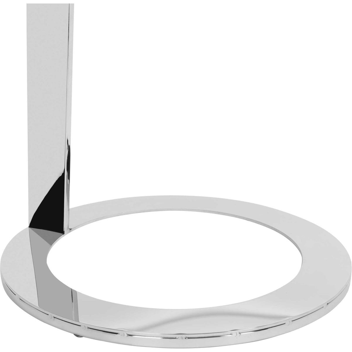 Masha Glass Top End Table Chrome