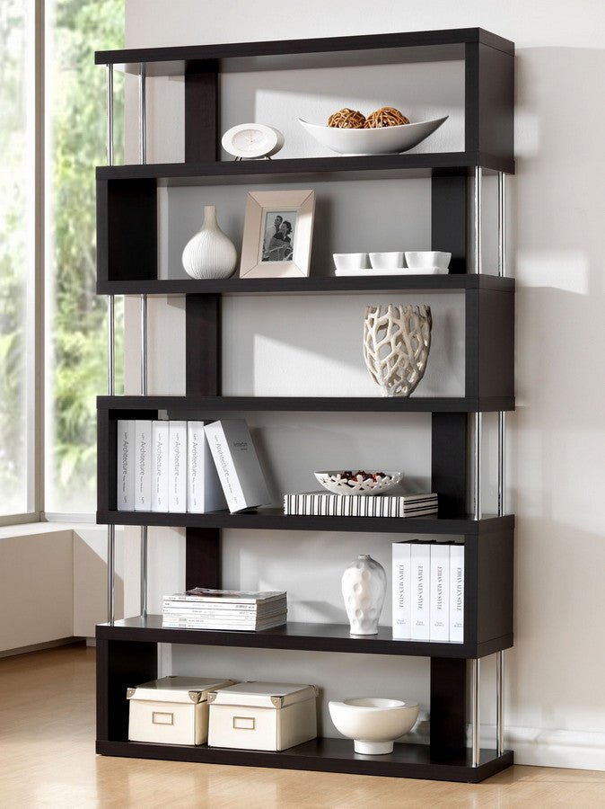 Zhao Bookcase Wenge 6 Tier